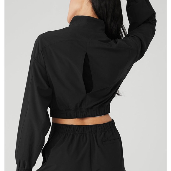 ALO Yoga Clubhouse Black Women's Jacket - Picture 2 of 6